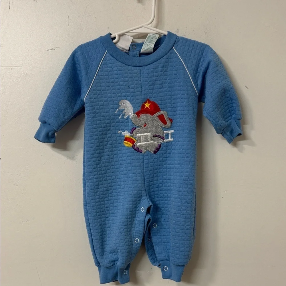 Blue Elephant Kids One Piece 90’s